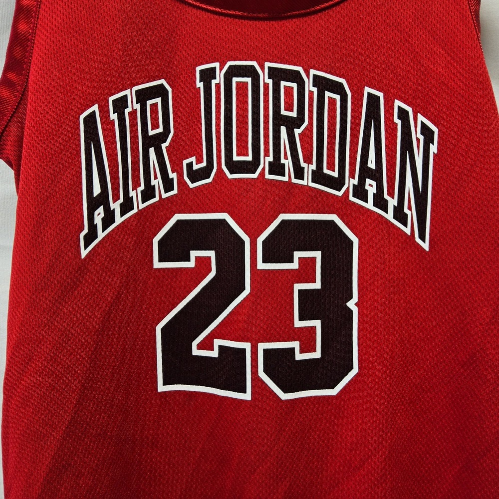 Jordan Basketball Jersey Romper Baby Boys 18M Red Air‎ Jordan 23 Mesh Sleeveless